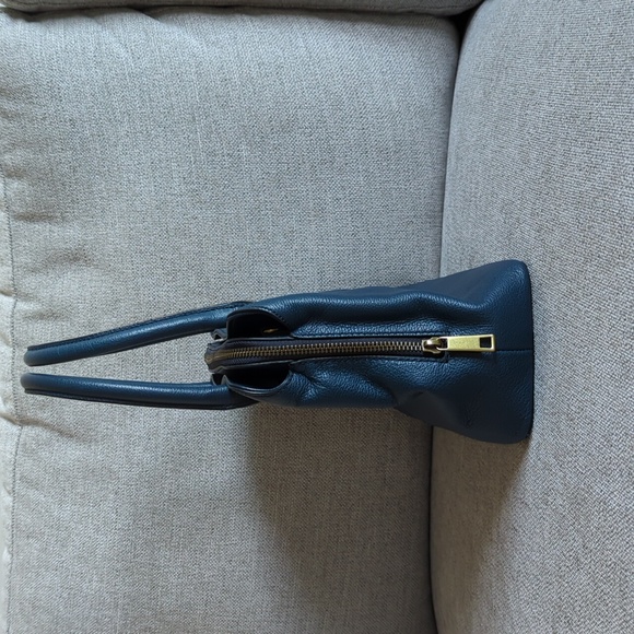 Blue Leather Fossil Satchel Handbag - Picture 4 of 7